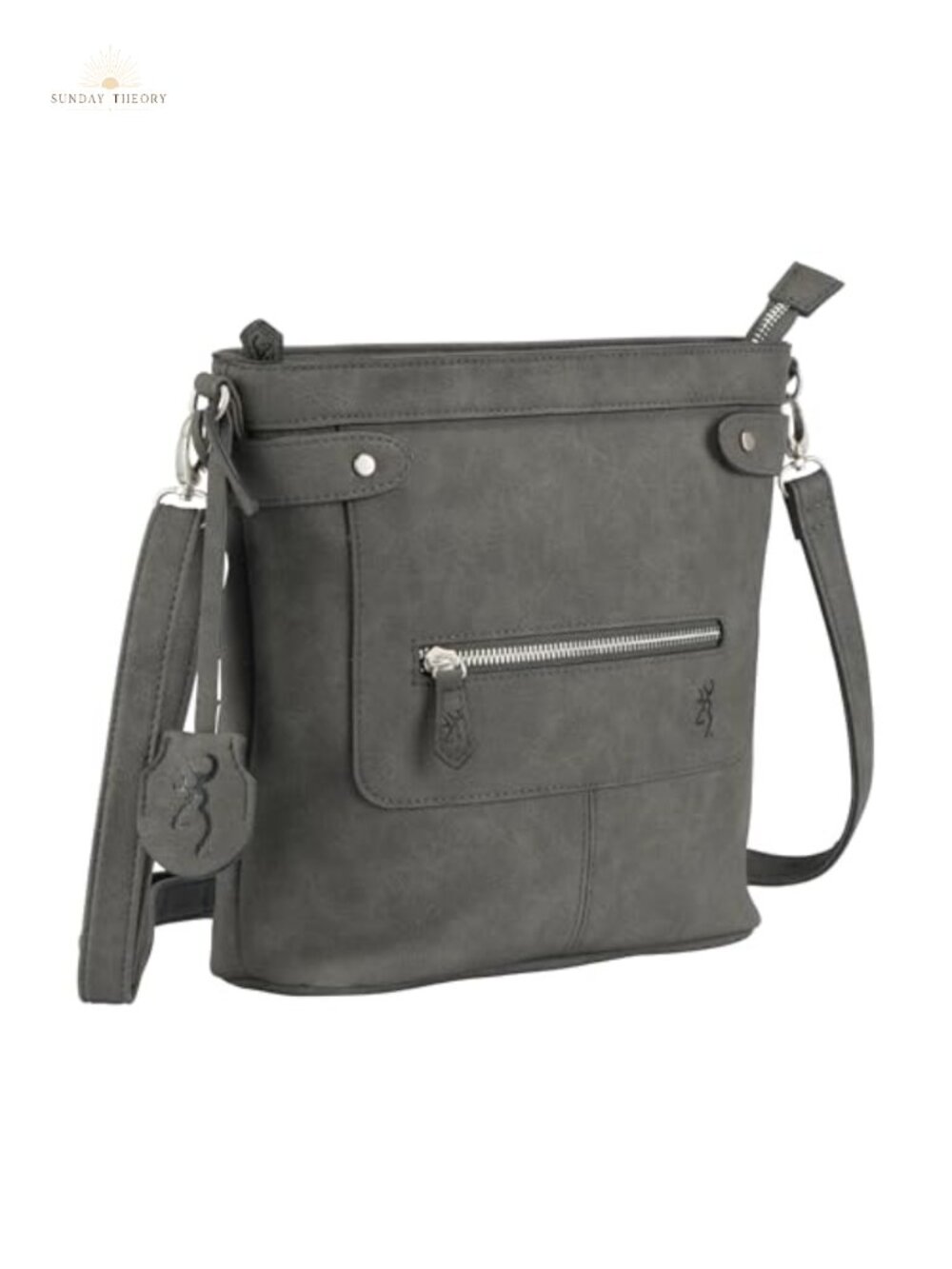 Concealed Carry Crossbody Purse with Locking Holster - Faux Leather